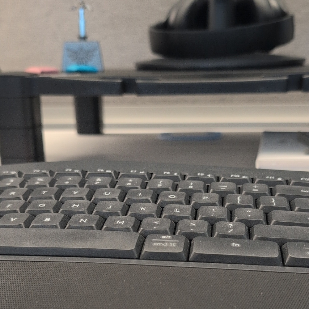 Sleek Black Keyboard for Home Office